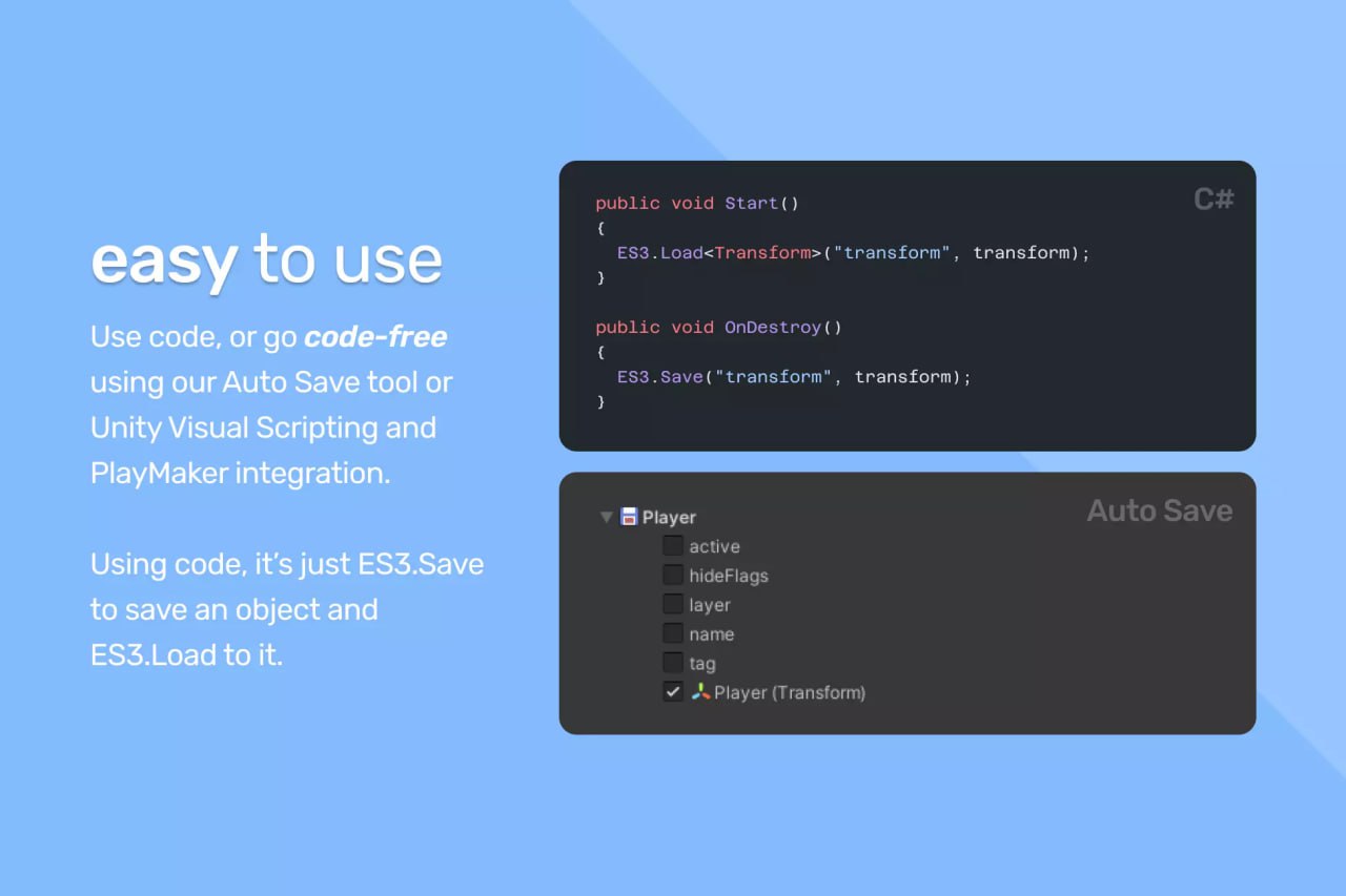 Easy Save - The Complete Save Data & Serialization Asset📱 - изображение 2